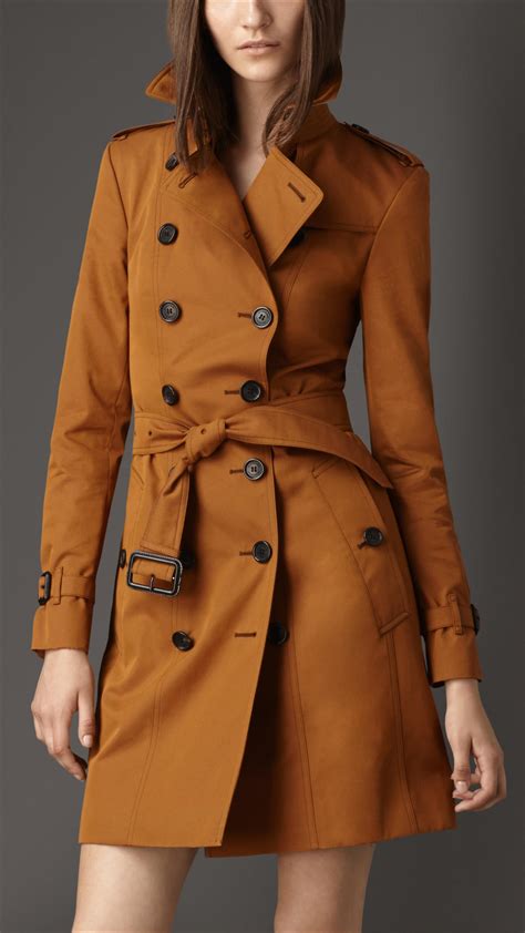 burberry women's fitted trench coat.